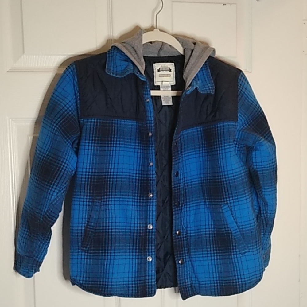 GUC GYMBOREE LUMBERJACK JACKET HOODIE~ FULLY LINED